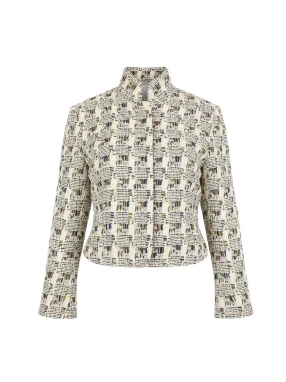 Chanel Fancy Tweed Reversible Over Jacket Multicolor